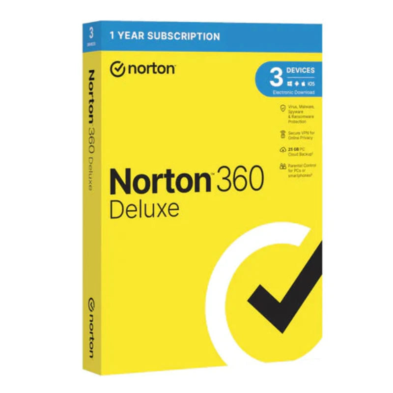Norton 360 Deluxe ND 250GB 1 to 3 User Chit Card