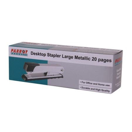 Parrot Desktop Steel Stapler Large 20 Sheet Silver ST2035M