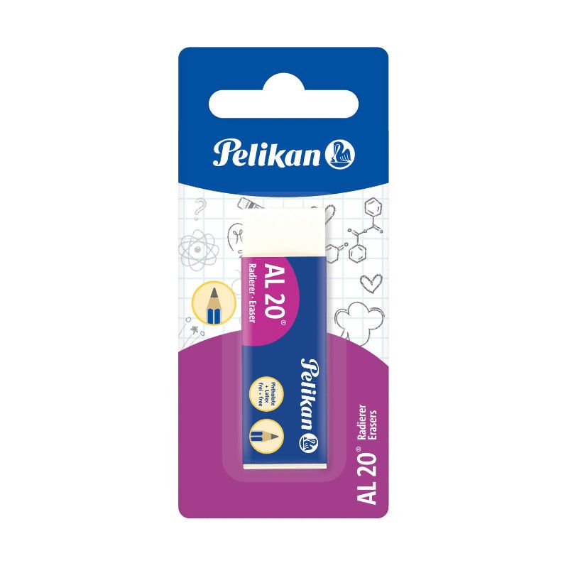 Pelikan Al20 Plastic Eraser Blister Pack Containing 1 Piece 619957