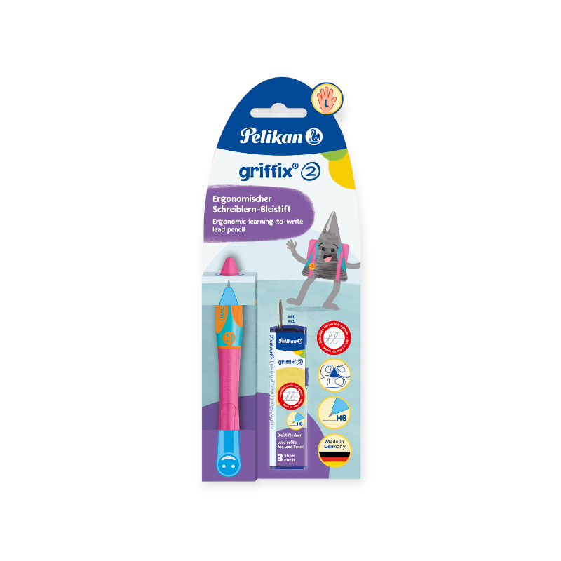 Pelikan Griffix® Pencil For Left-handers, Lovely Pink 820578
