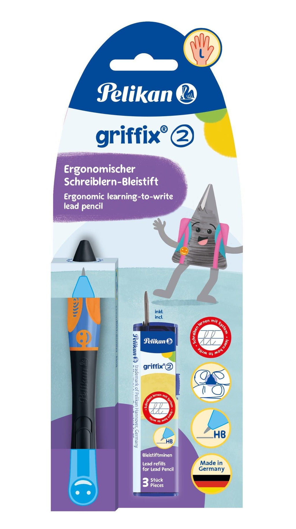 Pelikan Griffix® Pencil For Left-handers Neon Black 821094