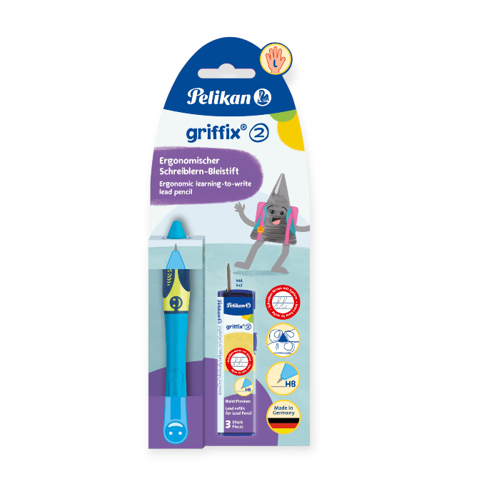 Pelikan Griffix Pencil For Left-handers Neon Fresh Blue 820554