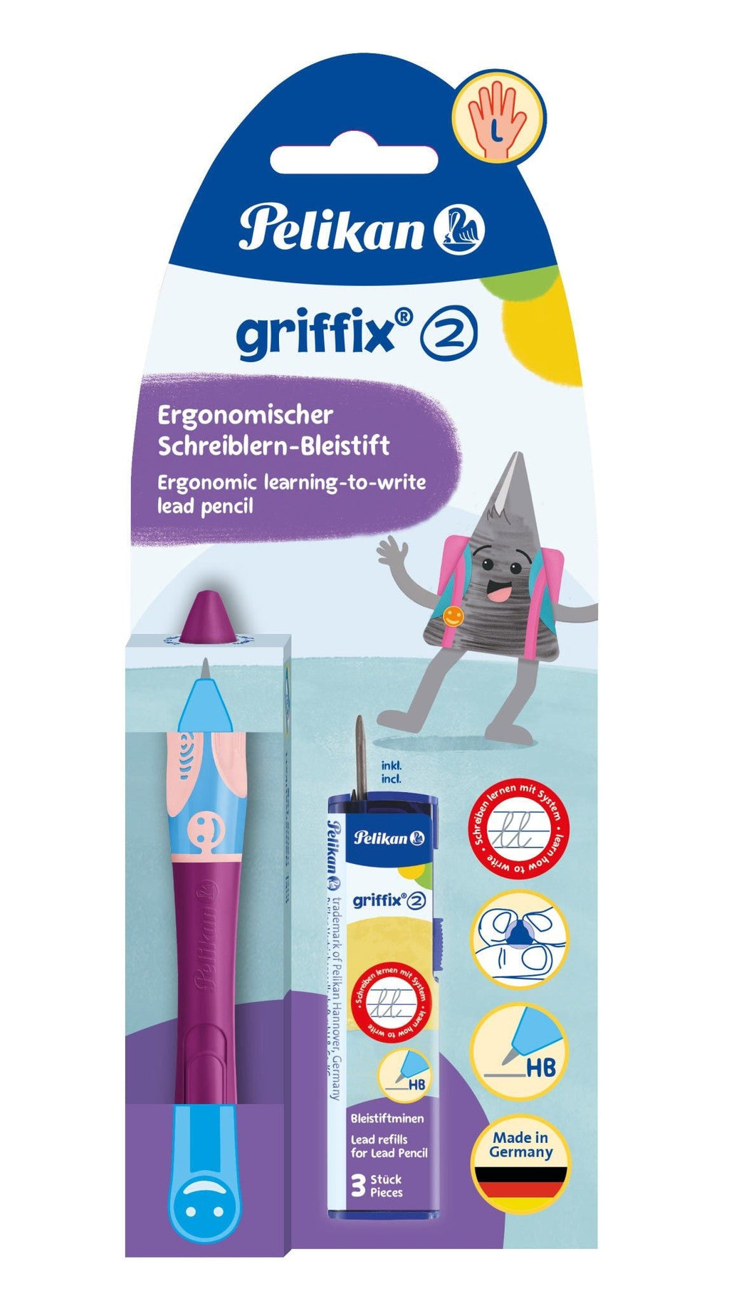 Pelikan Griffix Pencil For Left-handers Sweet Berry 821131