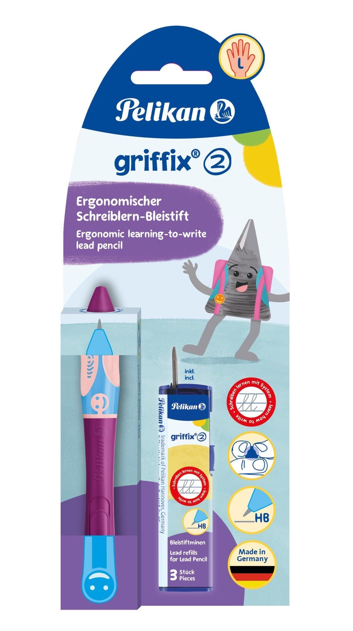 Pelikan Griffix Pencil For Left-handers Sweet Berry 821131