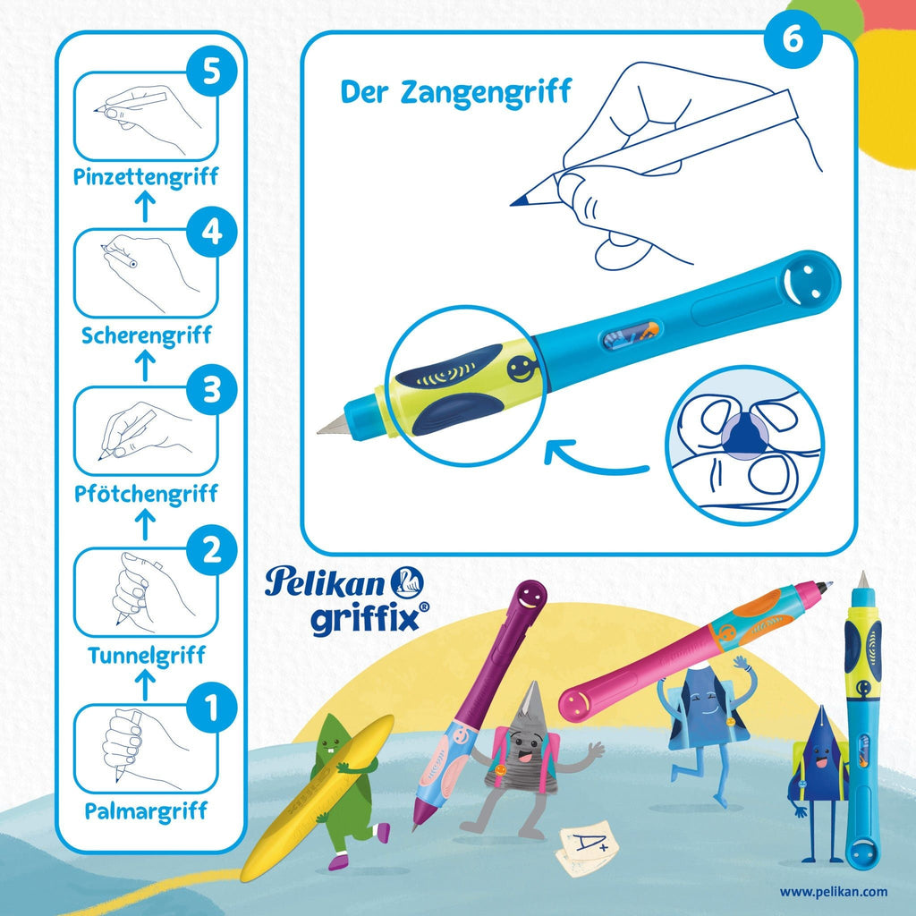 Pelikan Griffix Pencil For Right-handers Neon Fresh Blue 820547