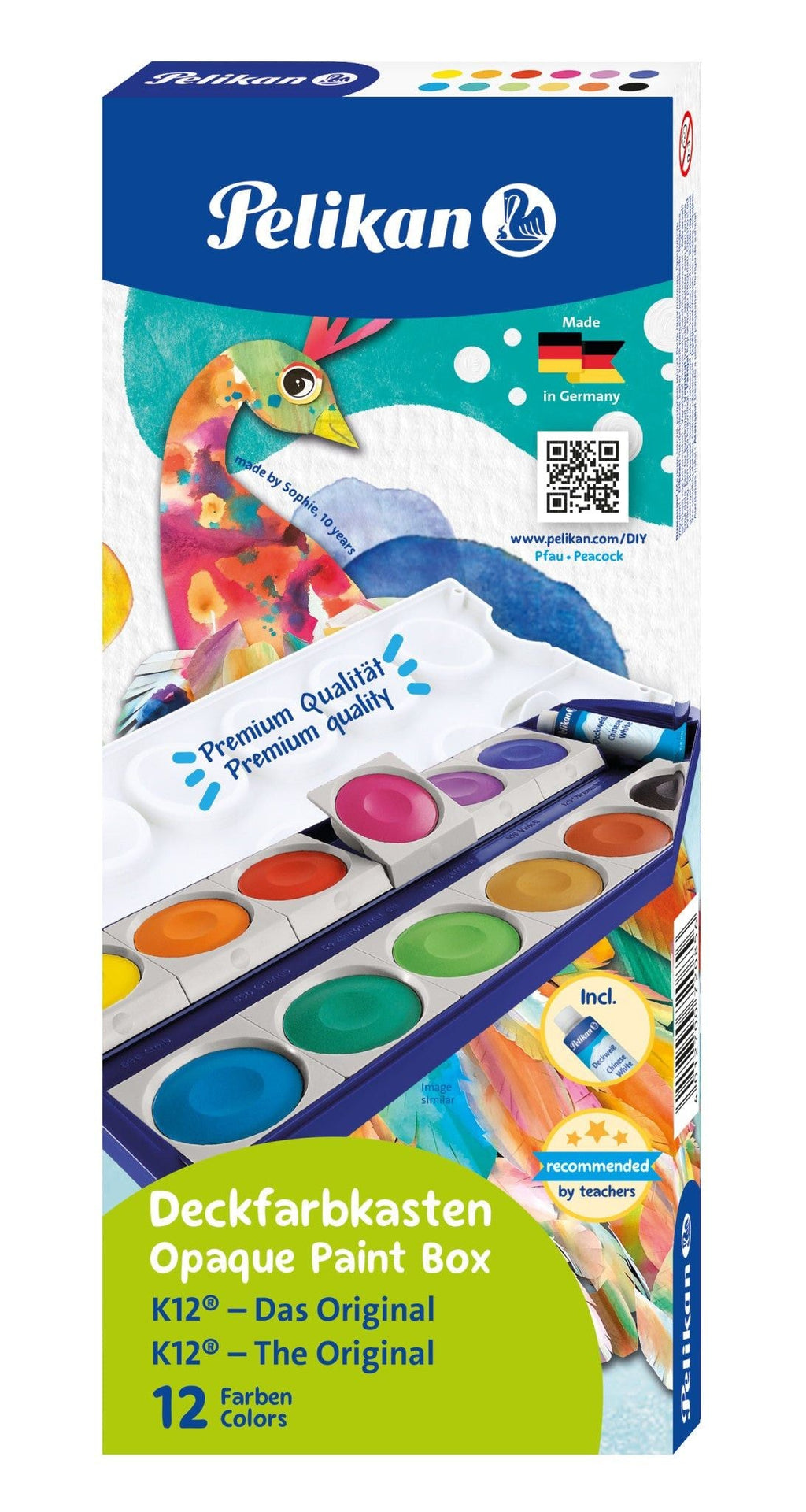 Pelikan K12 International Paint Box Folding Box (Peacock) 720854