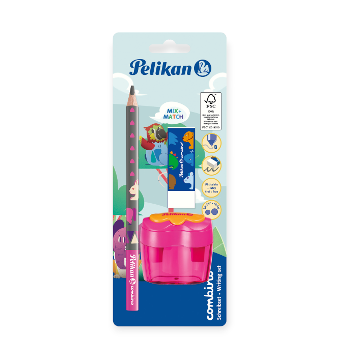Pelikan Starter Set Combino Pencil Eraser Sharpener Assorted 821612