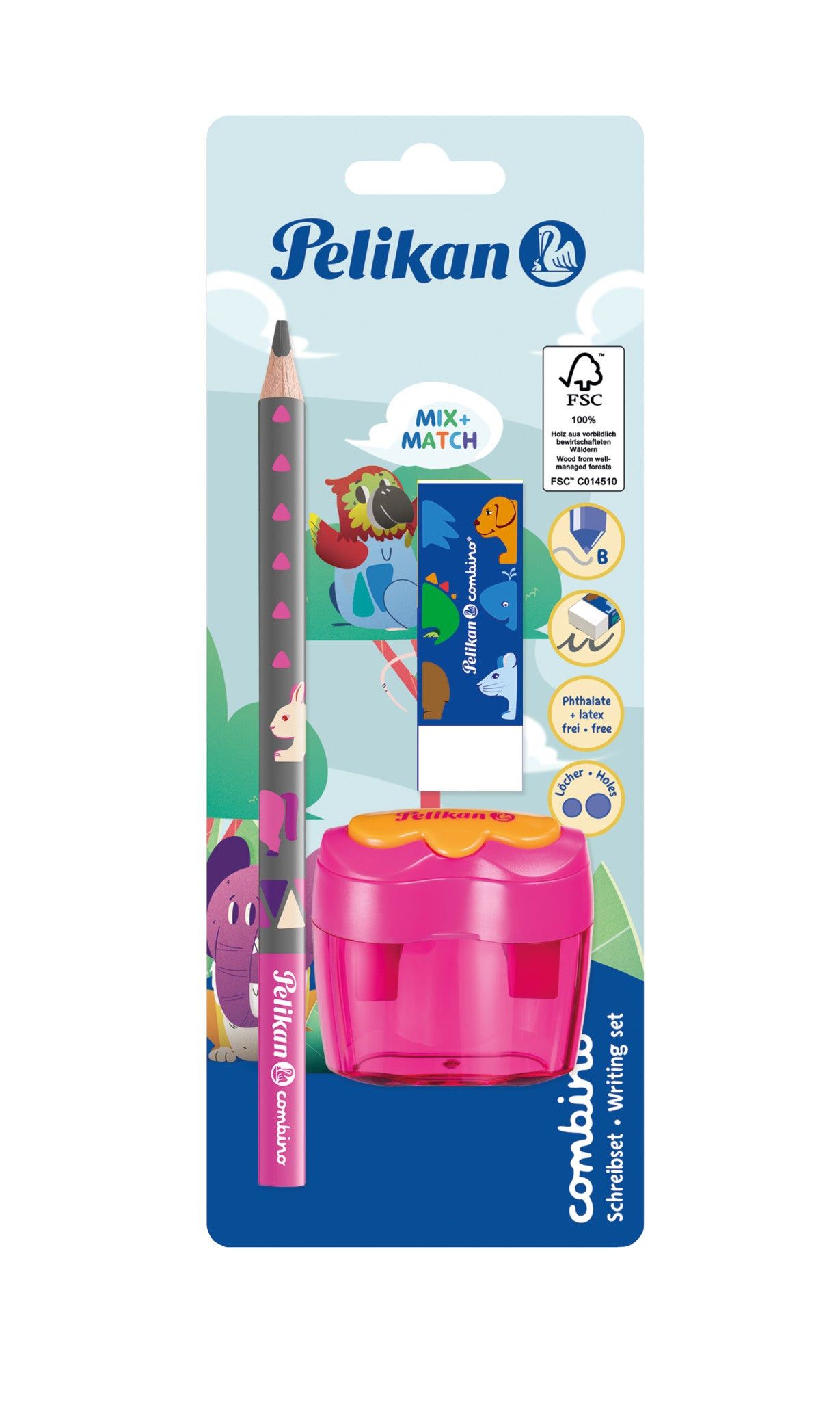 Pelikan Starter Set Combino Pencil Eraser Sharpener Assorted 821612