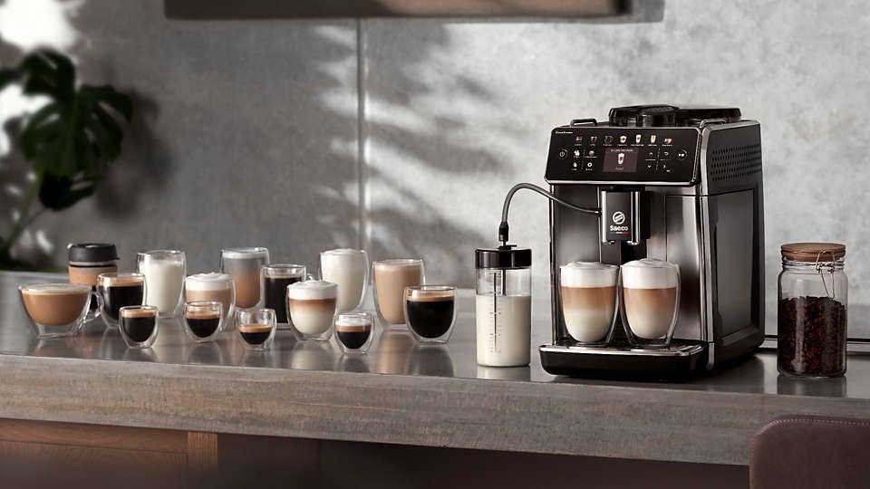 Saeco GranAroma Fully Automatic Espresso Machine Black SM6585/00