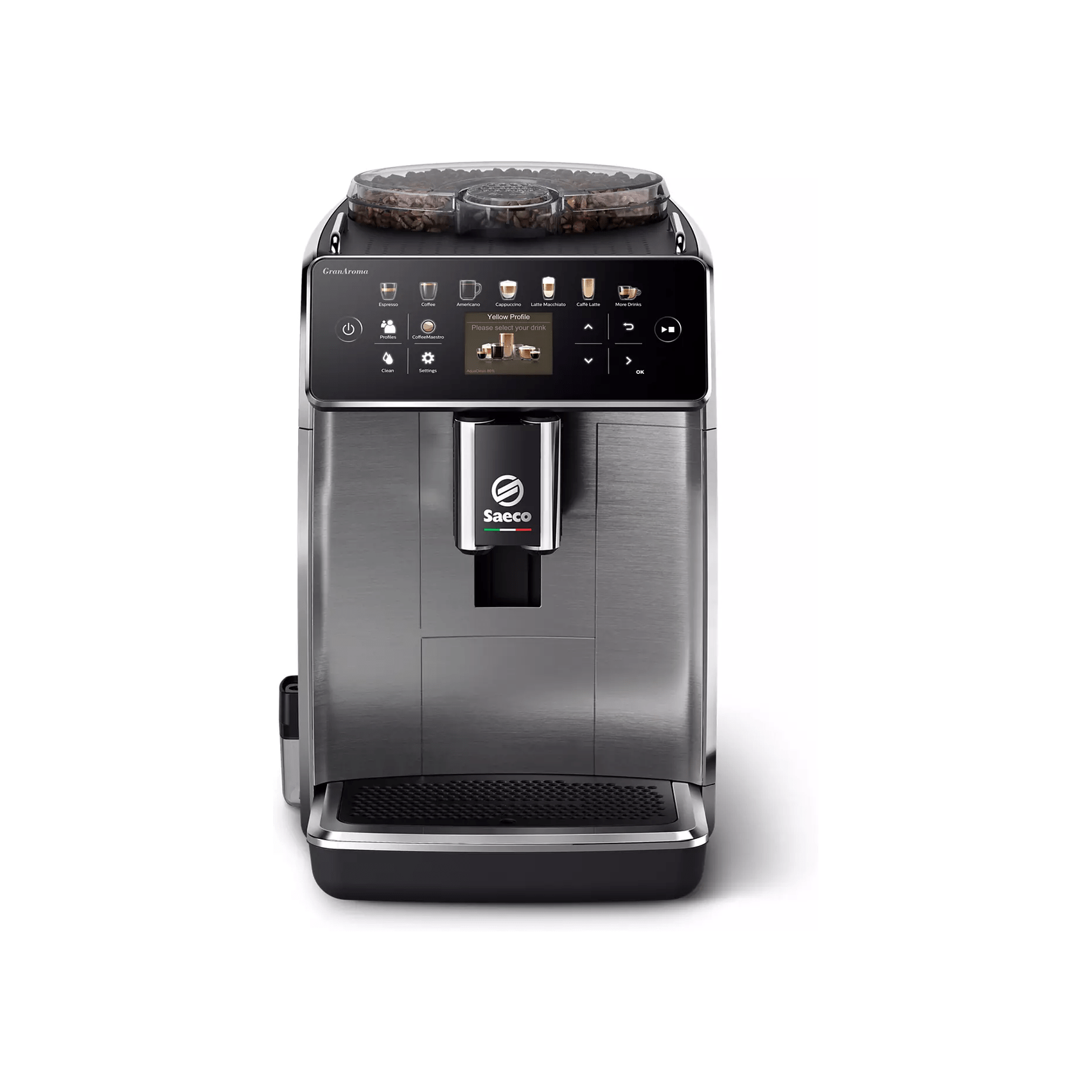 Saeco GranAroma Fully Automatic Espresso Machine Black SM6585/00