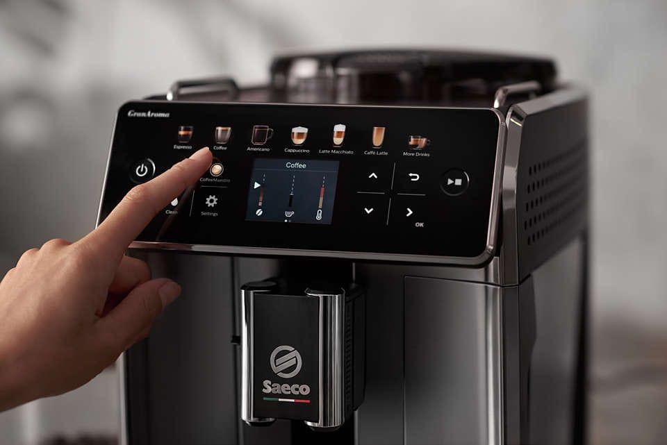 Saeco GranAroma Fully Automatic Espresso Machine Black SM6585/00