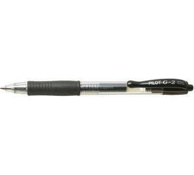 Pilot G2 Retractable Gel Ink Pen Extra Fine 0.5mm Black BL-G2-5