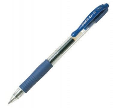 Pilot G2 Retractable Gel Ink Pen Extra Fine 0.5mm Blue BL-G2-5