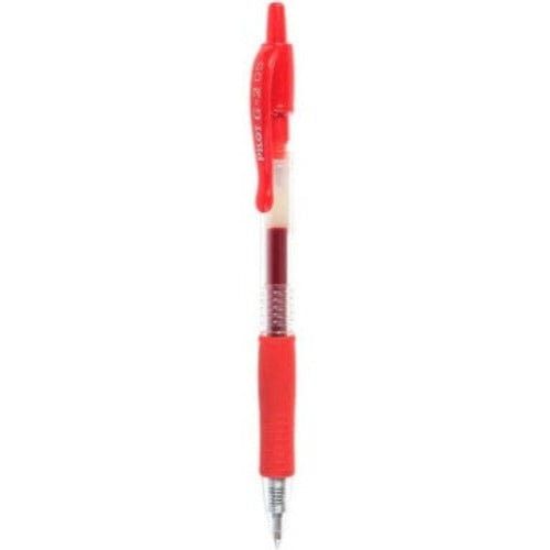 Pilot G2 Retractable Gel Ink Pen Extra Fine 0.5mm Red BL-G2-5