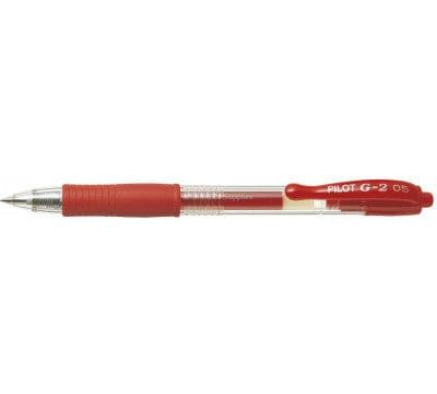 Pilot G2 Retractable Gel Ink Pen Extra Fine 0.5mm Red BL-G2-5
