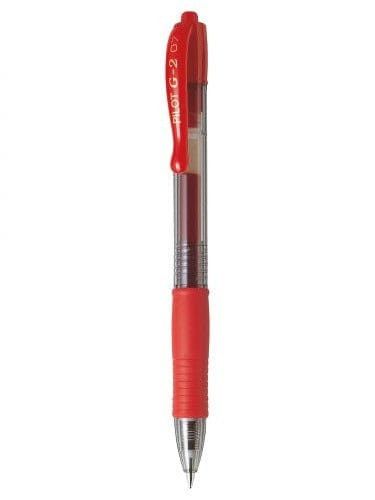 Pilot Gel Ink Fine Pen 0.7mm Red BL-G2-7