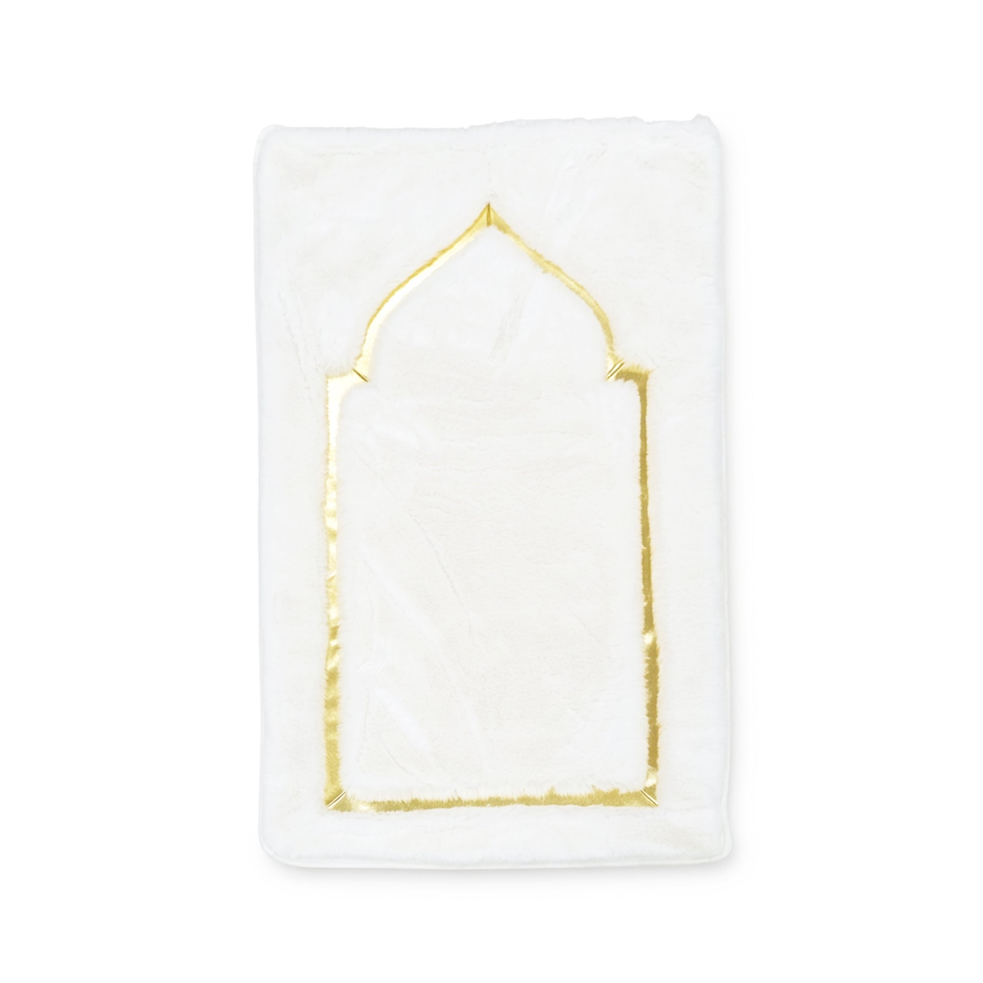 70 x 130cm Musallah White & Gold