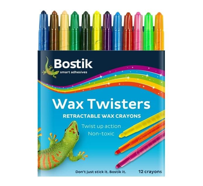 Bostik Wax Twisters 12-Pack Assorted