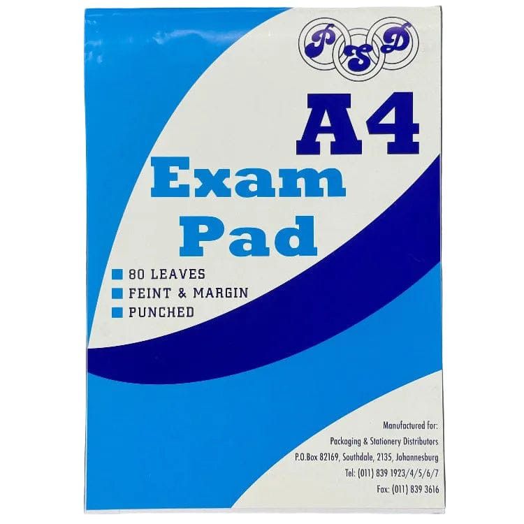 PSD A4 Exam Pad 80 Page