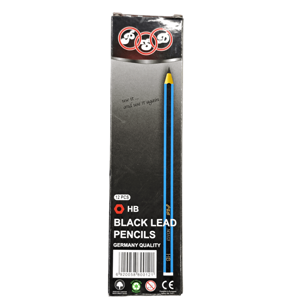 PSD HB Pencils Black Lead 12s HN-1121