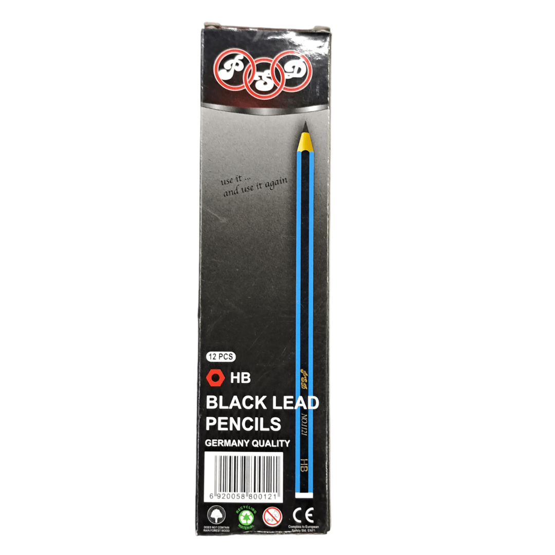 PSD HB Pencils Black Lead 12s HN-1121