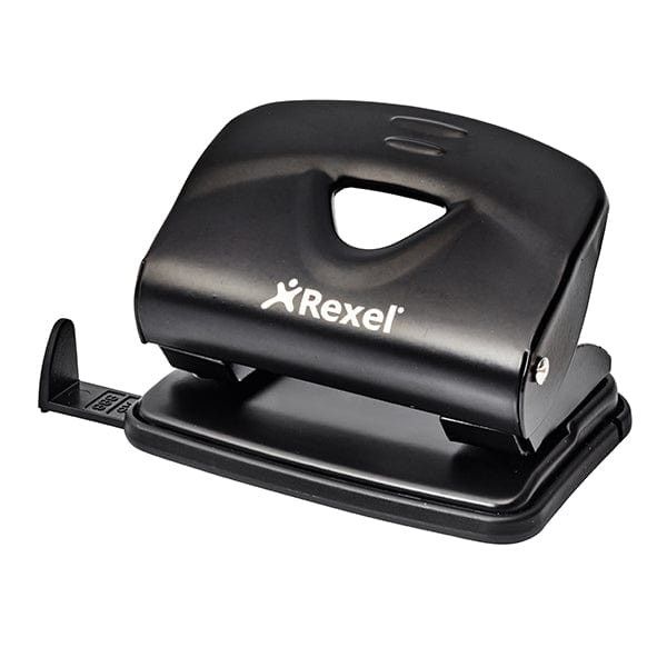 Rexel V220 2 Hole Metal 20 Sheet Punch  Black