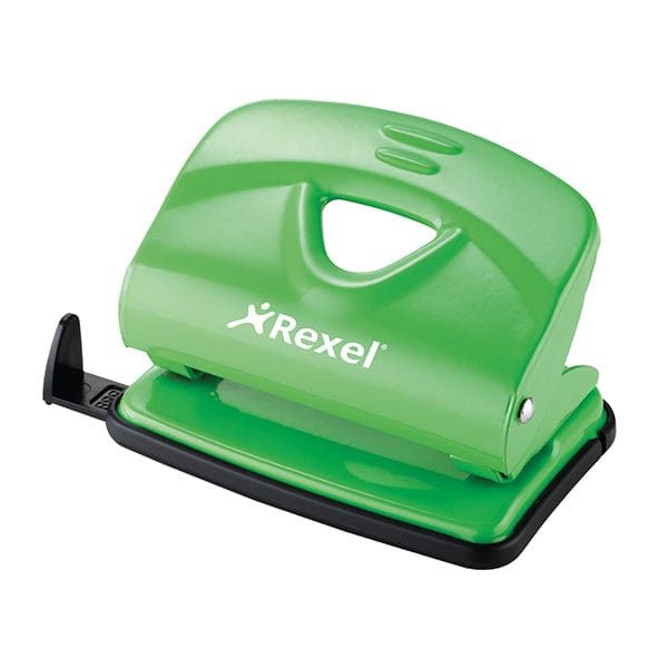 Rexel V220 2 Hole Metal 20 Sheet Punch  Green
