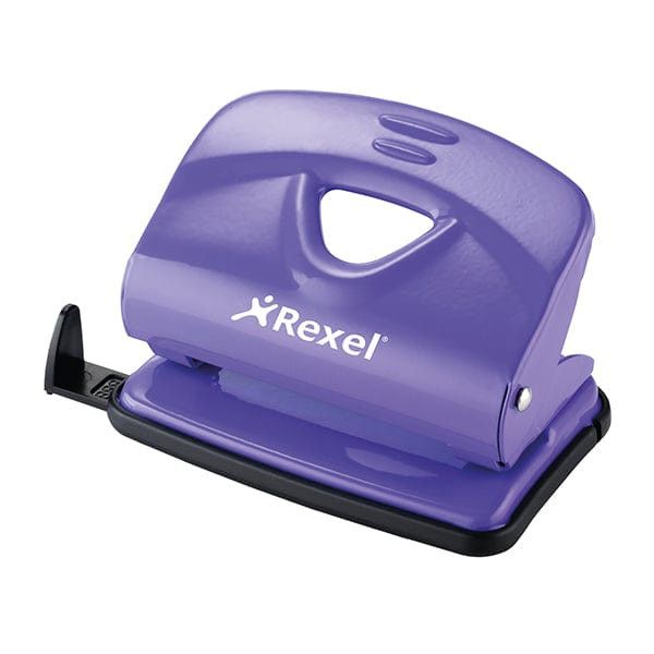 Rexel V220 2 Hole Metal 20 Sheet Punch Purple