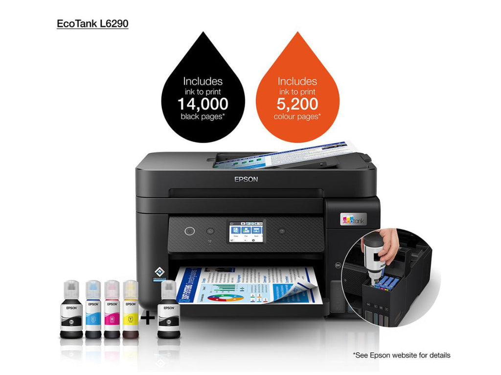 Epson L6290 EcoTank,A4,4IN1,WI-FI,ADF,Double sided Printing Printer