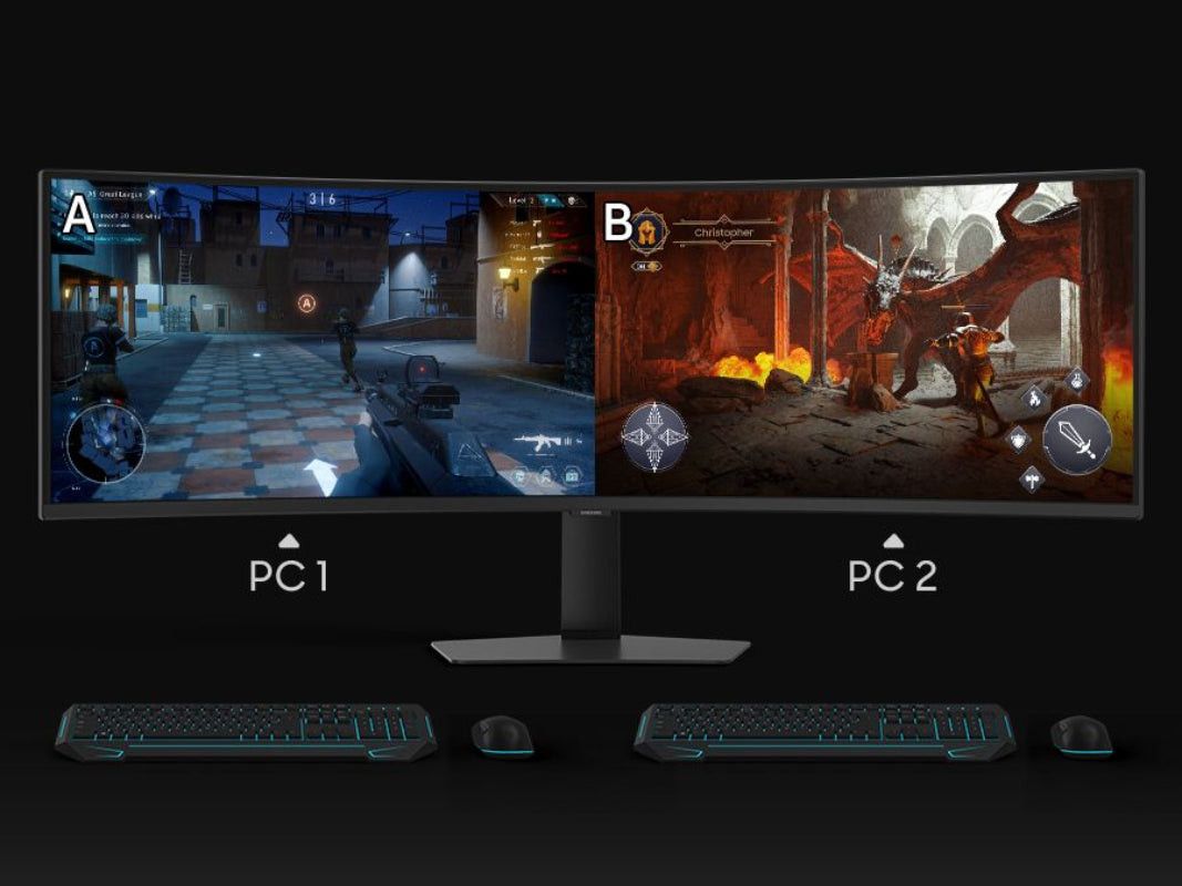 Samsung 49" Odyssey G91F DQHD 144Hz Gaming Monitor Dual QHD LS49FG910EUXEN