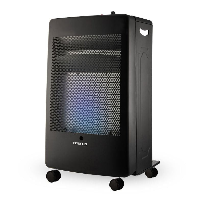 Taurus Heater Blue Flame Gas Steel Black 2Heat Settings 3.8kW 947184