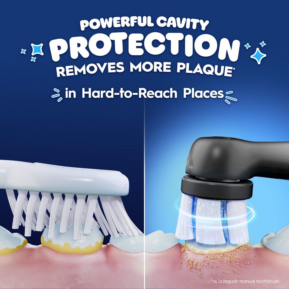 Oral-B iO Kids Spiderman Replacement Brush Head 2 Pack Black