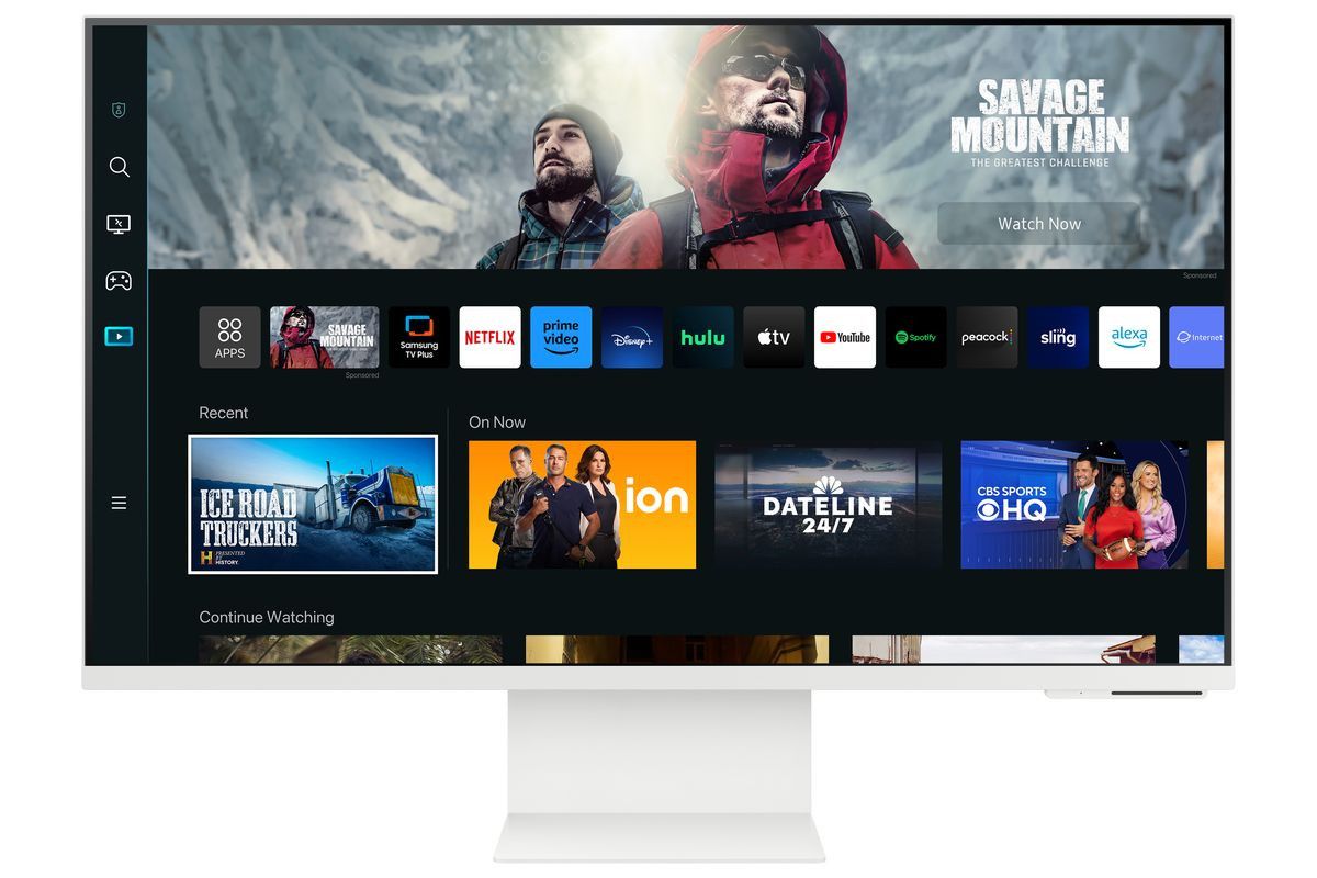 Samsung 32' 4K UHD Smart Monitor with Streaming and Slim Camera LS32DM801UAXXA