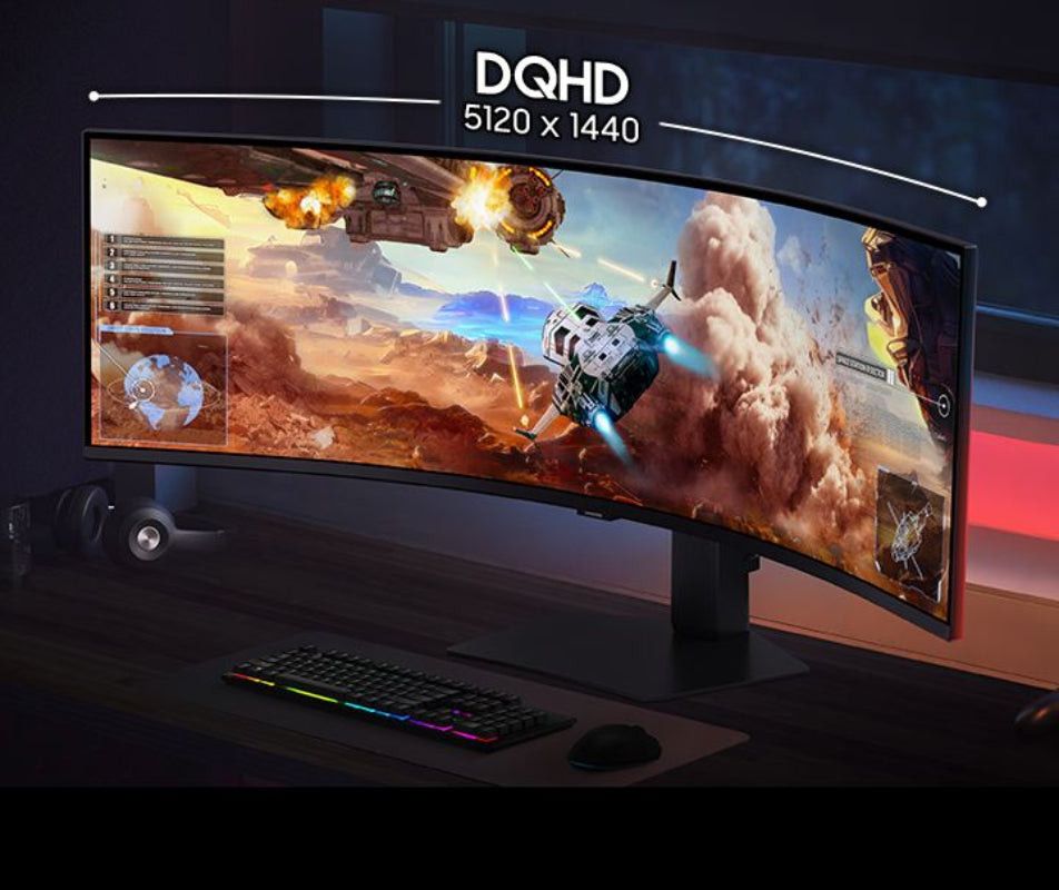 Samsung 49" Odyssey G91F DQHD 144Hz Gaming Monitor Dual QHD LS49FG910EUXEN