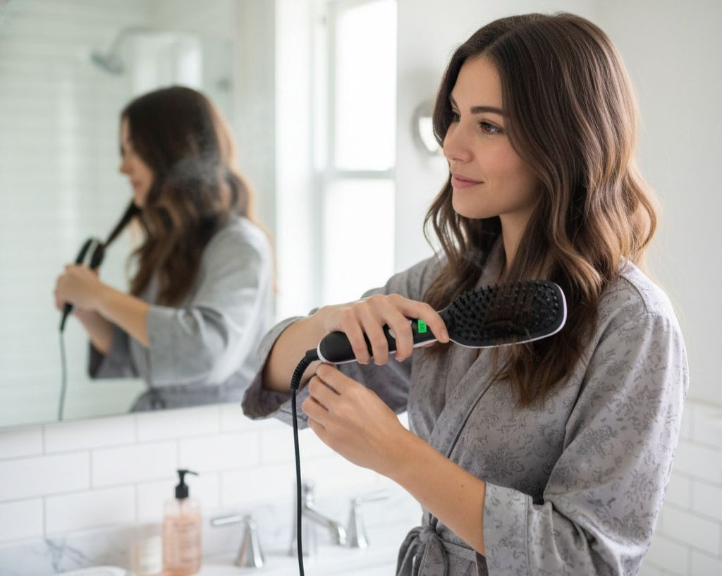 Sunbeam Heated Hair Straightener Brush SHBS-029