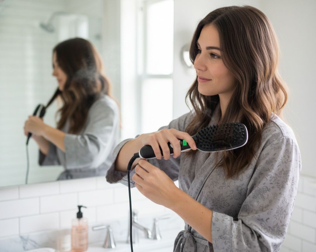 Sunbeam Heated Hair Straightener Brush SHBS-029