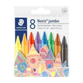 Staedtler Wax Crayons Jumbo 8 Pack 229-NC8