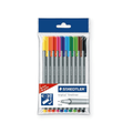 Staedtler Triplus Fineliners Assorted Colours Polybag of 10