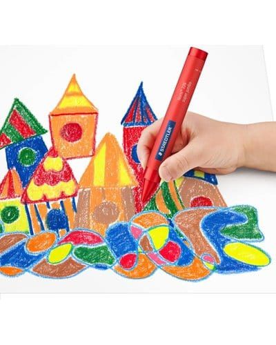 Steadtler Noris Wax Crayons Jumbo 9's
