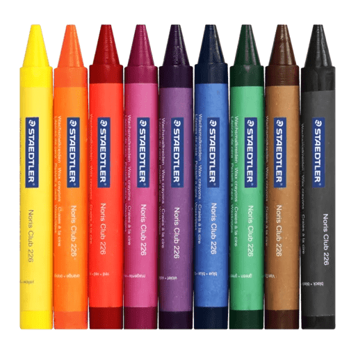 Steadtler Noris Wax Crayons Jumbo 9's