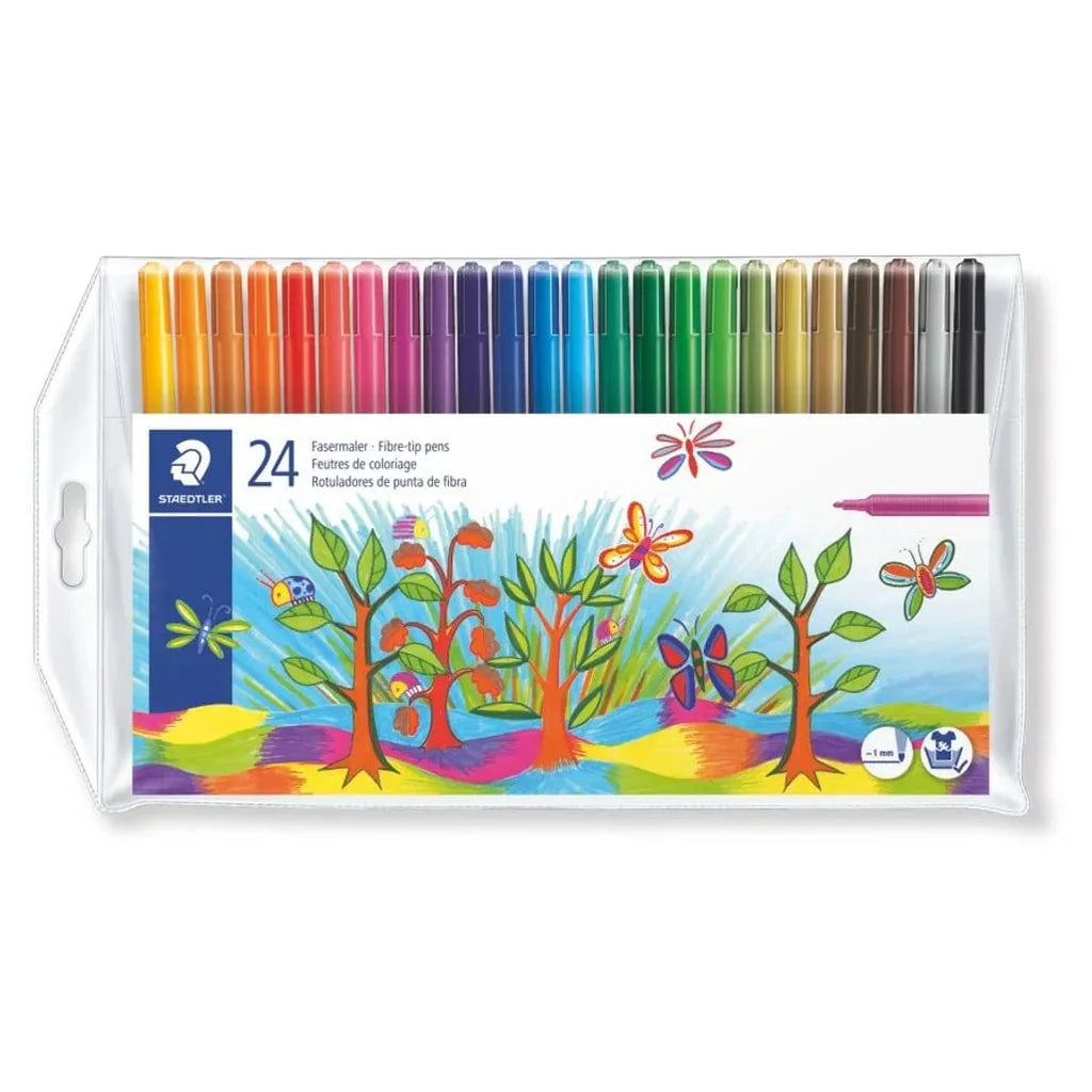 Staedtler Fibre Tip Marker Assorted 325Wp2403 (Set 24)