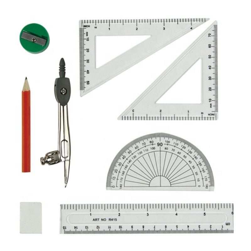 Math Set Harvard Budget 9 Piece