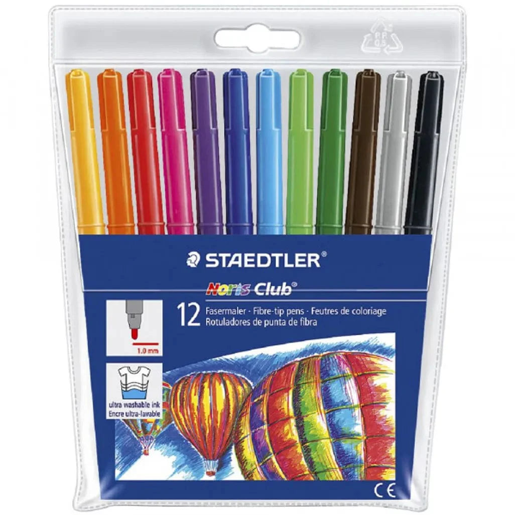 Staedtler Noris Club Fibre Tip Pens 12`s