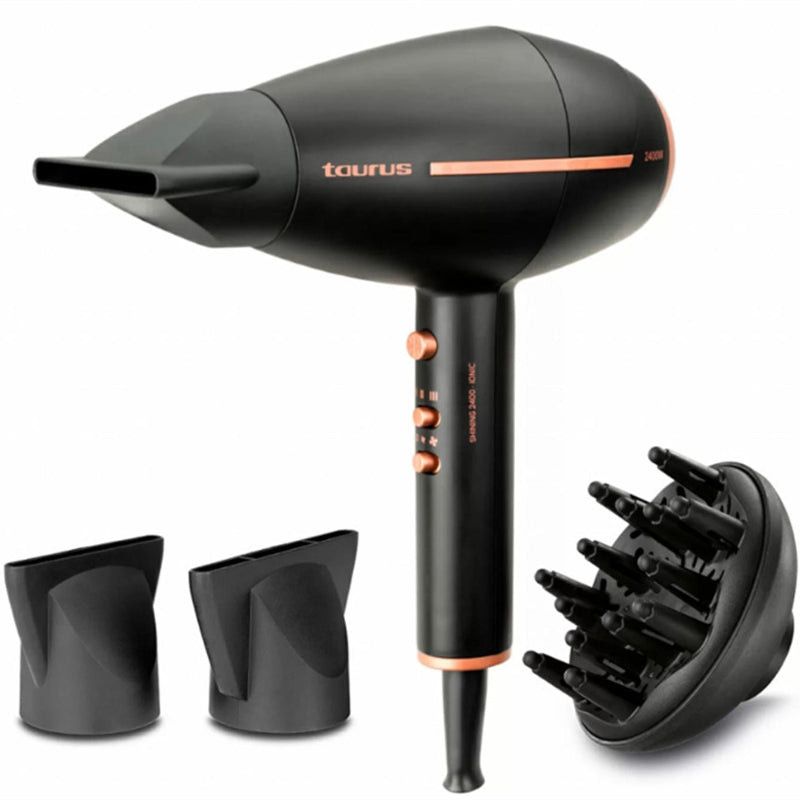 Taurus Hair Dryer Ac Motor Black 2 Speed 2400W Shining 2400 Ionic 900386