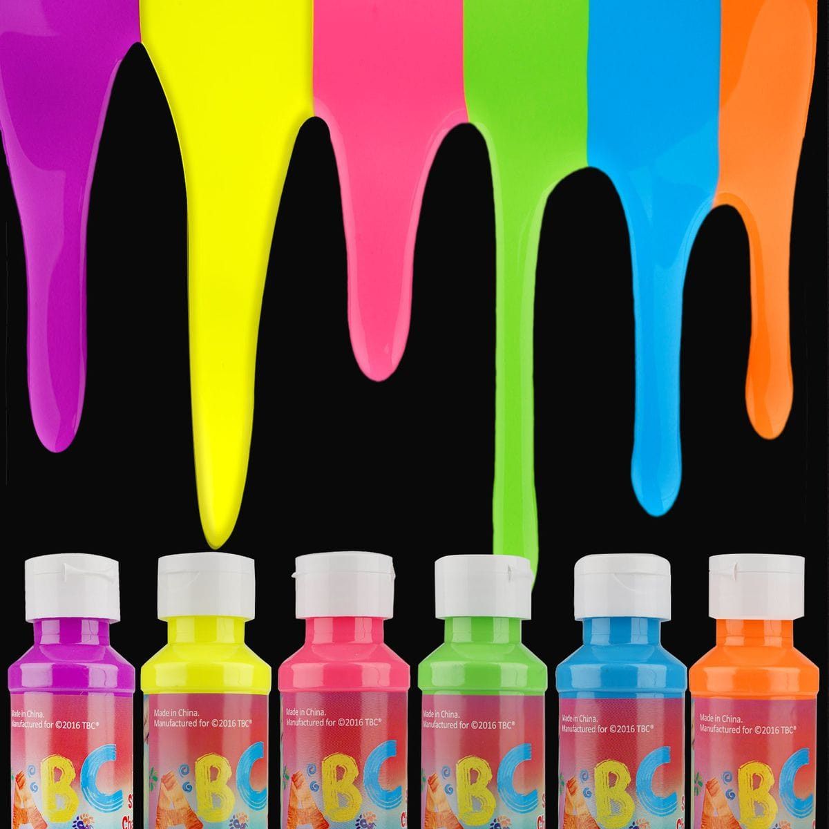 TBC The Best Craft - Neon color Sidewalk Chalk Paint Kit