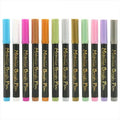 The Art Journey 10 Colour Metallic Brush Pen Set ART019