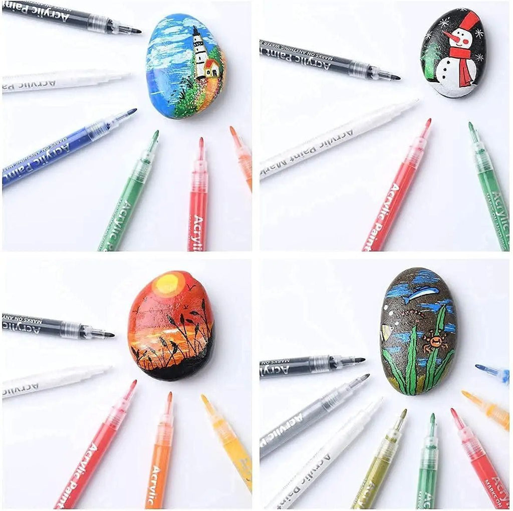 The Art Journey 12 Pack Acrylic Paint Makers 0.7mm ART003