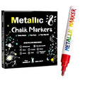 The Art Journey Liquid Metallic Chalk Markers with Reversible Tip 8 Colour Set  ART021