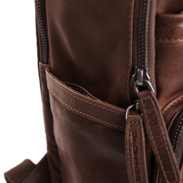 The Chesterfield Leather Backpack Brown Austin