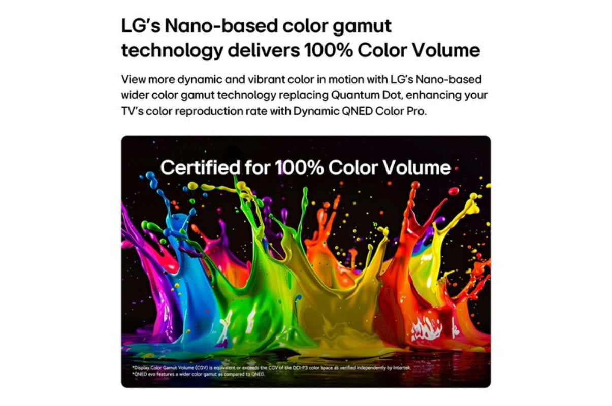 LG 65 inch LG QNED evo AI QNED84 Mini LED 4K Smart TV 2026 65QNED84B6T.AFBE